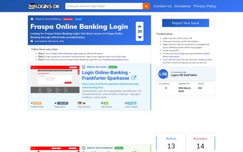Fraspa Online Banking Login - Logins-DB