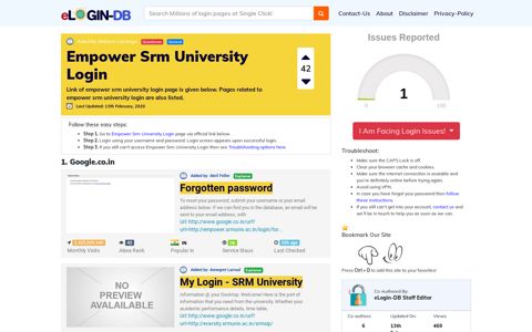 Empower Srm University Login - login login login login 0 Views