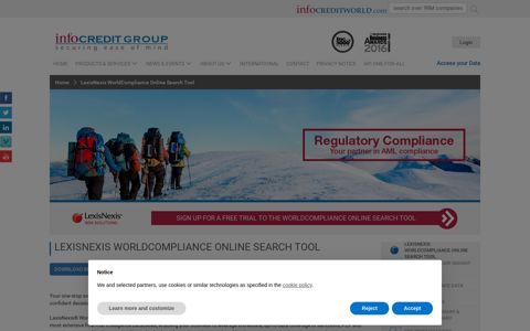 LexisNexis WorldCompliance Online Search Tool | Infocredit ...