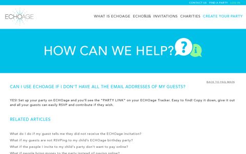 How can we help? Question mark2 - ECHOage: