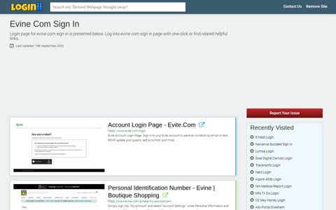 Evine Com Sign In - Straight Path to Any Login Page!
