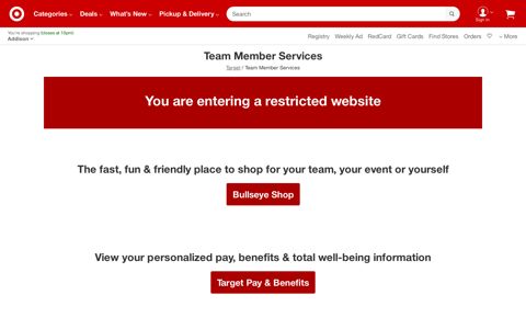 Target Team Member Services