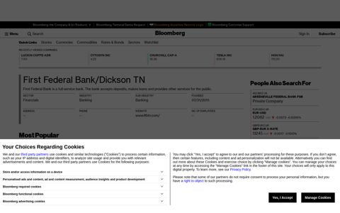 First Federal Bank/Dickson TN - Company Profile and News ...