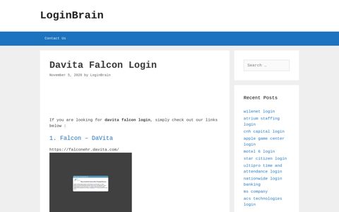 davita falcon login - LoginBrain