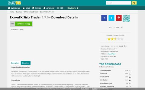 Download - ExxonFX Sirix Trader