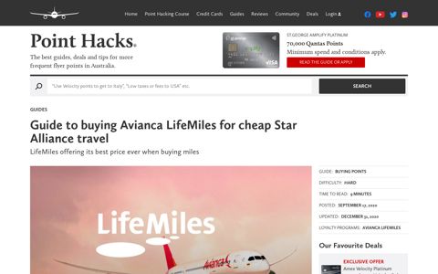 A guide to buying Avianca LifeMiles for cheap - Point Hacks