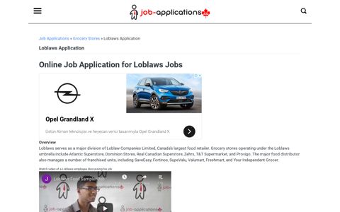 Loblaws Application: Canada Jobs & Careers