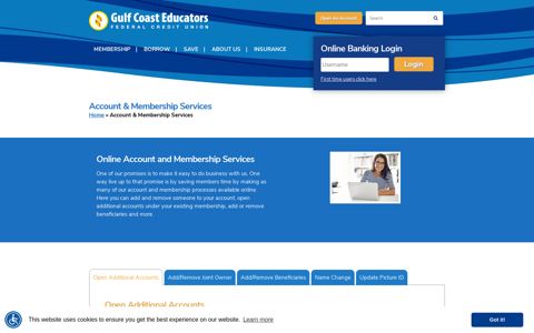 Account ... - Gulf Coast Educators Federal Credit Union