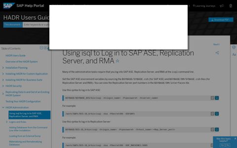 Using isql to Log in to SAP ASE, Replication Server, and RMA ...