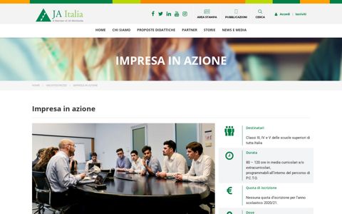 Impresa in azione Alternanza Scuola Lavoro - JA Italia