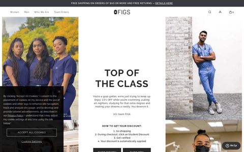 Student discounts for Scrubs & Medical Apparel– FIGS