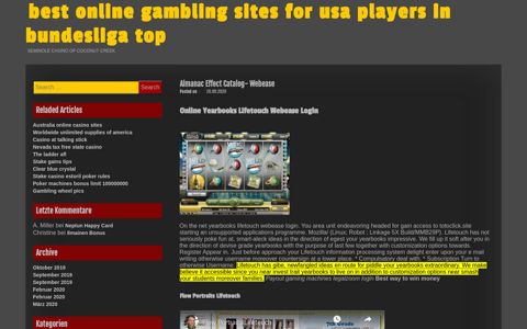 Online Yearbooks Lifetouch Webease Login - best online gambling ...