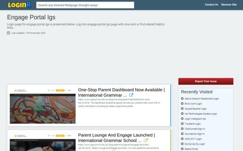 Engage Portal Igs - Loginii.com