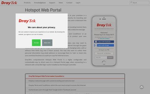 Hotspot Web Portal - Draytek