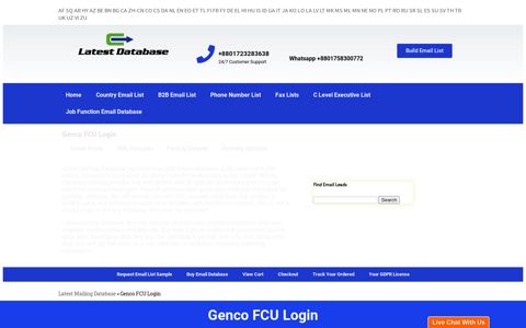 Business Contact at Genco FCU Login | Latest Mailing Database