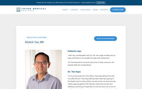Ehrlich Tan, MD - Tryon Medical Partners