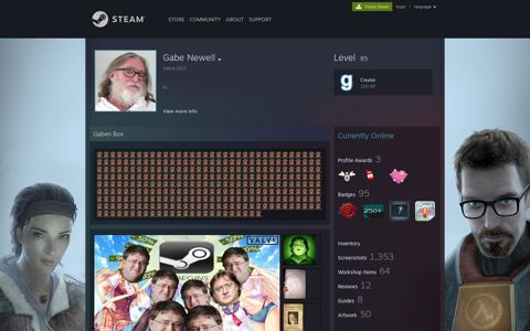 Gabe Newell - Steam Community