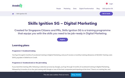 Skills Ignition SG – Digital Marketing - Avado