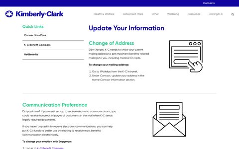 Update Your Information | My K-C Benefits