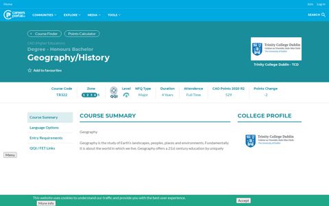 Geography/History - CareersPortal.ie