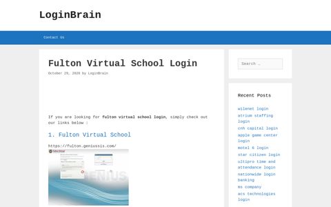 fulton virtual school login - LoginBrain