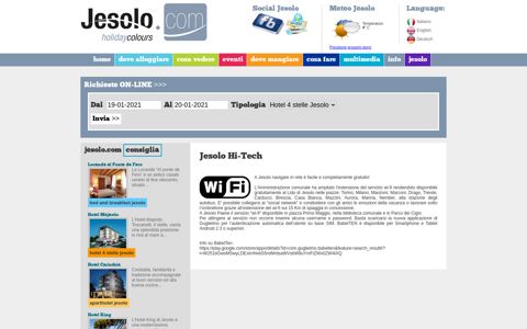 Jesolo copertura rete internet Wi-Fi - Jesolo.com