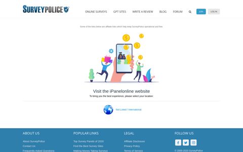 Sign up free at iPanelonline - SurveyPolice