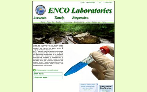 Welcome to ENCO Laboratories, Inc.