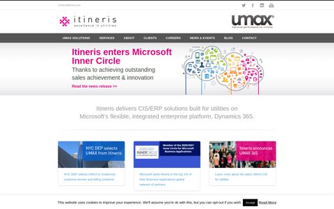 Itineris – Customer Information System for Utilities • Home