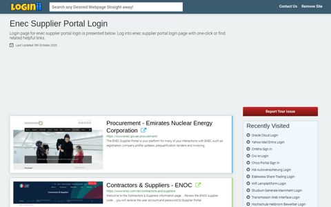 Enec Supplier Portal Login - Loginii.com