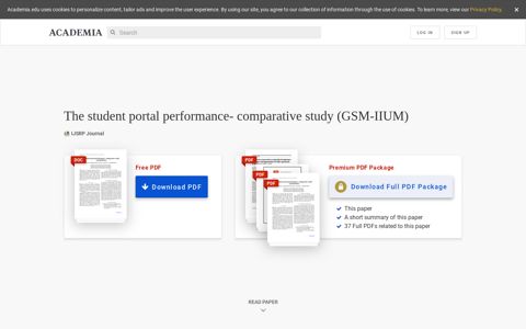 The student portal performance- comparative study (GSM-IIUM)