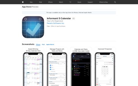 ‎Informant 5 Calendar on the App Store