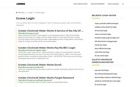 Gcww Login | Allgemeine Informationen zur Anmeldung - Logines.de