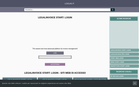 Legalinvoice START: login - Panoramica generale di accesso ...
