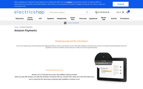 Login and Pay with Amazon at electricshop – Information and ...