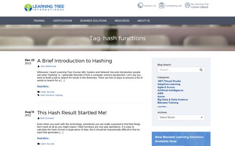 hash functions - Learning Tree Blog