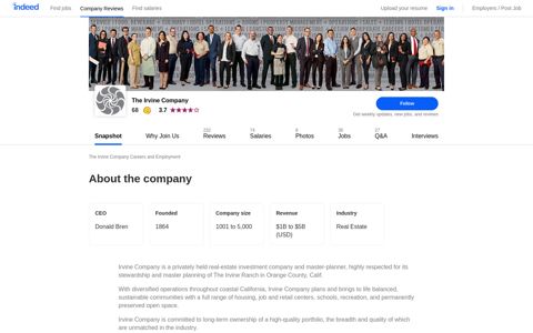 The Irvine Company Careers and Employment | Indeed.com