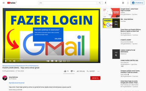 FAZER LOGIN GMAIL : Veja como entrar gmail - YouTube