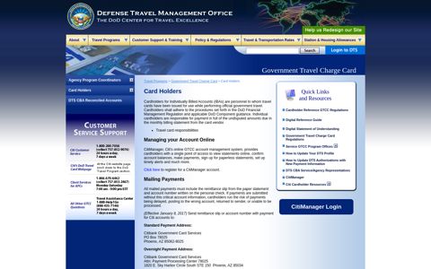 Card Holders - Defense Travel Management Office