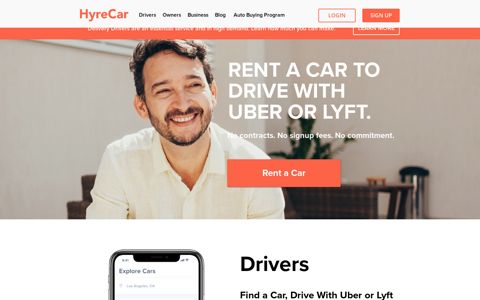 HyreCar: Rent a car to drive for Uber, Lyft or Delivery