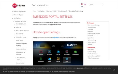 Embedded Portal Settings | STB Linux & WebKit Embedded ...