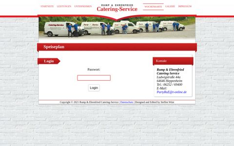Wochenkarte - Rump & Ehrenfried Catering-Service
