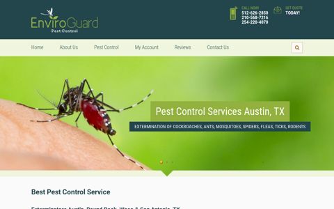 Pest Control Services Exterminator Austin, Round Rock, Texas
