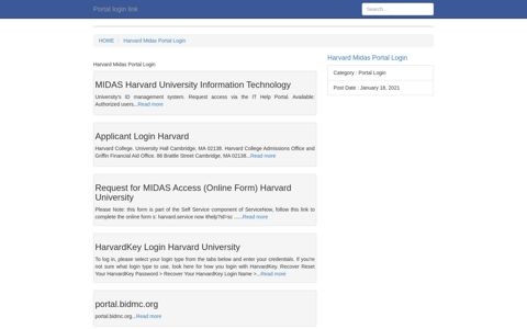 [LOGIN] Harvard Midas Portal Login FULL Version HD Quality Portal ...