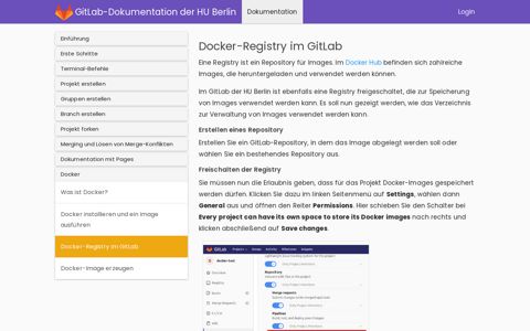 Docker-Registry im GitLab