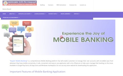 Mobile Banking – Gayatri Bank