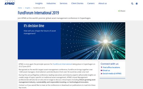 FundForum International 2019 - KPMG Global