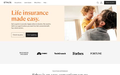 Ethos Life | Affordable Life Insurance & Instant Quotes