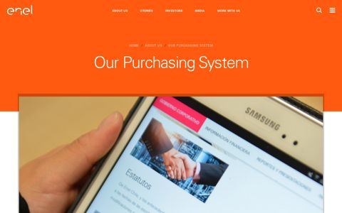 Our Purchasing System - Enel Américas - enelamericas.com