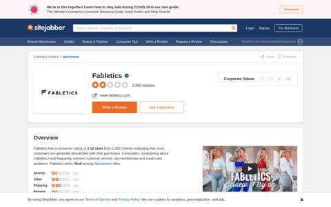 Fabletics Reviews - 2,315 Reviews of Fabletics.com | Sitejabber
